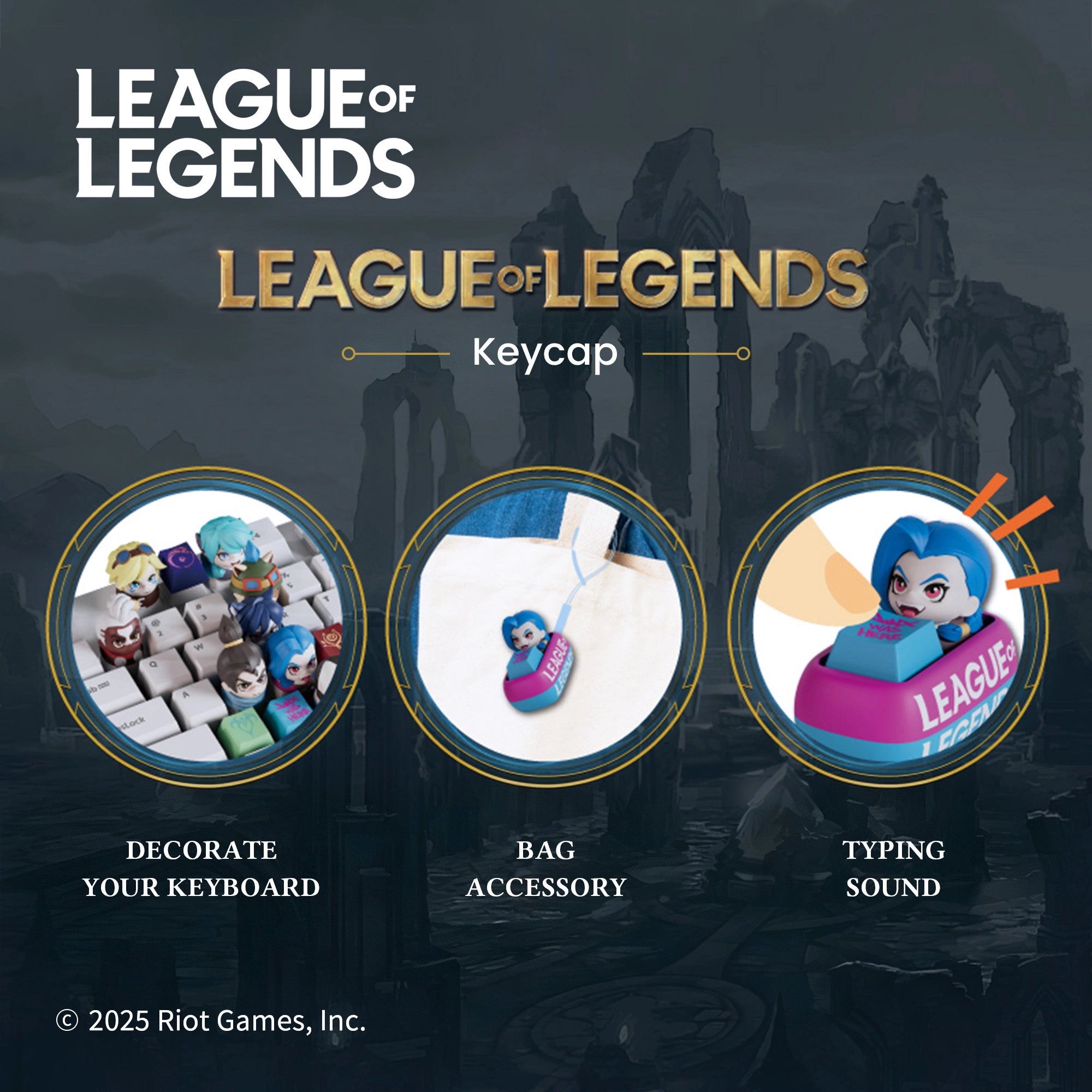 League of Legends blind box keycap uses for keyboard and bag